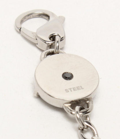 美品 DIESEL ネックレス ダブルタグ プレート デニム ロゴ メンズ ディーゼル