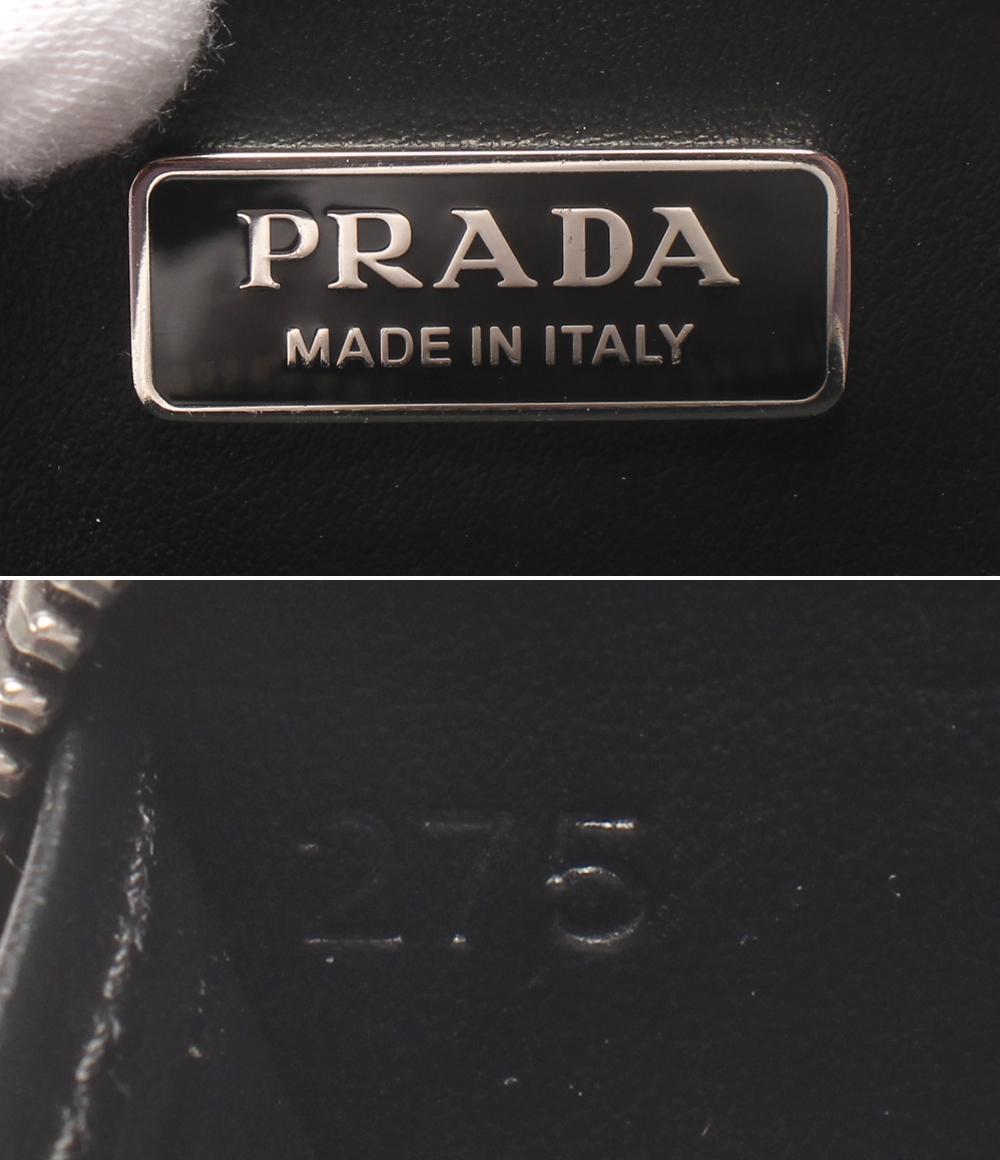 PRADA ラウンドミニポーチ カラビナ付き 三角プレート 1TL431 レディース メンズ プラダ