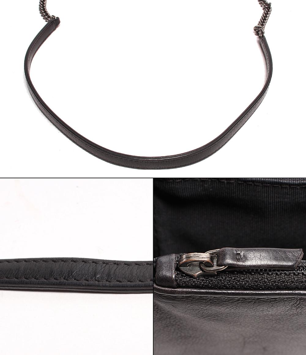 シャネル レザー ショルダーバッグ シルバー金具 ボーイシャネル レディース CHANEL