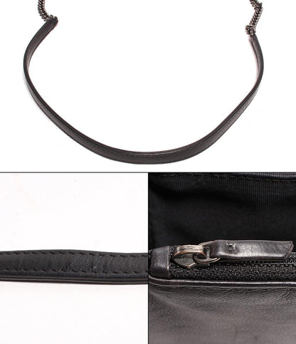 シャネル レザー ショルダーバッグ シルバー金具 ボーイシャネル レディース CHANEL