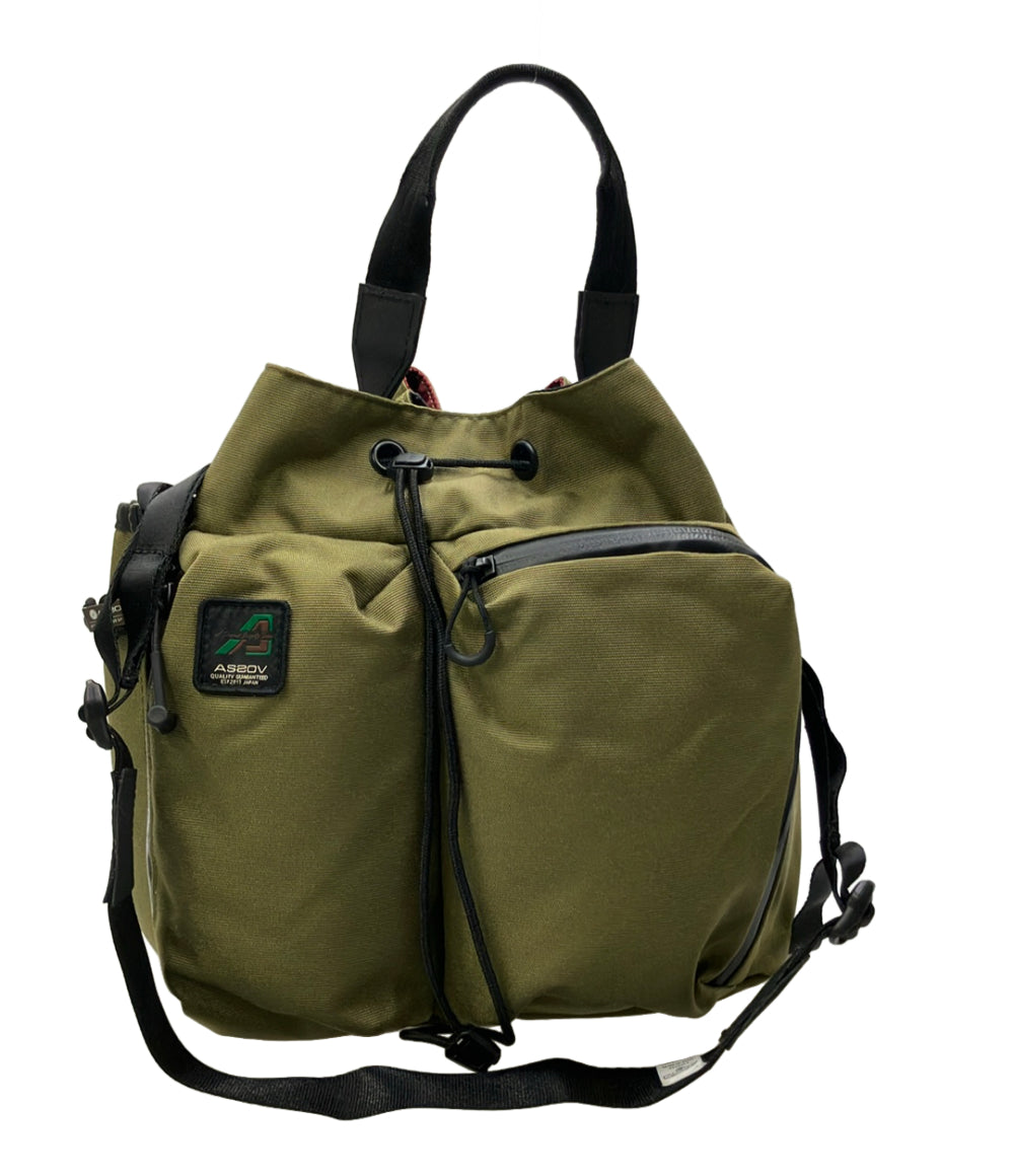 AS2OV ハンドバッグ ショルダーバッグ 2WAY 斜め掛け 巾着型 メンズ アッソブ