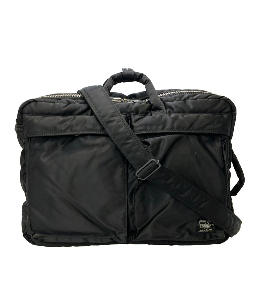 美品 PORTER 3way ビジネスバッグ ブリーフケース ショルダーバッグ 斜め掛け リュック タンカー メンズ ポーター