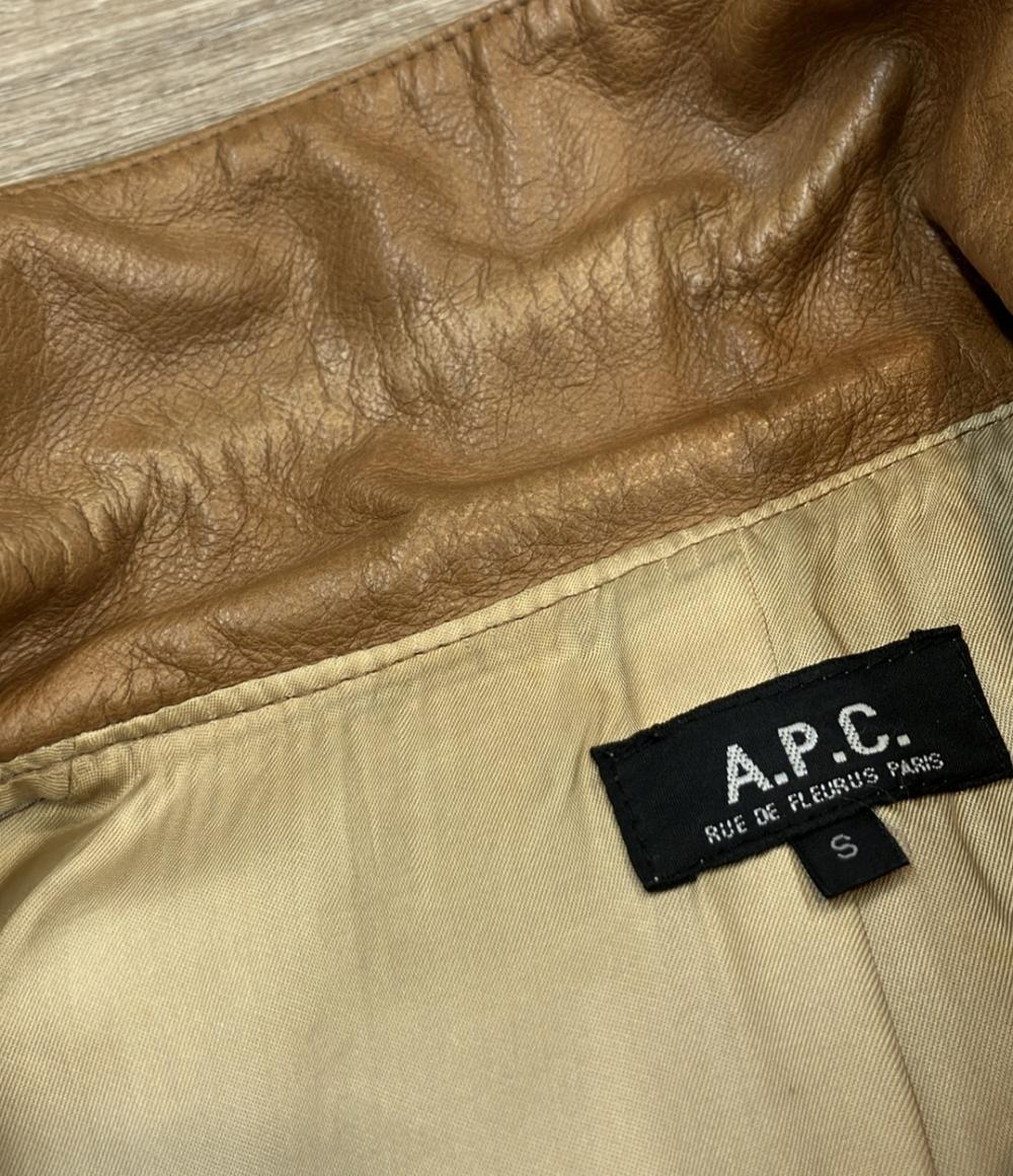 アーペーセー レザージャケット レディース SIZE S A.P.C.