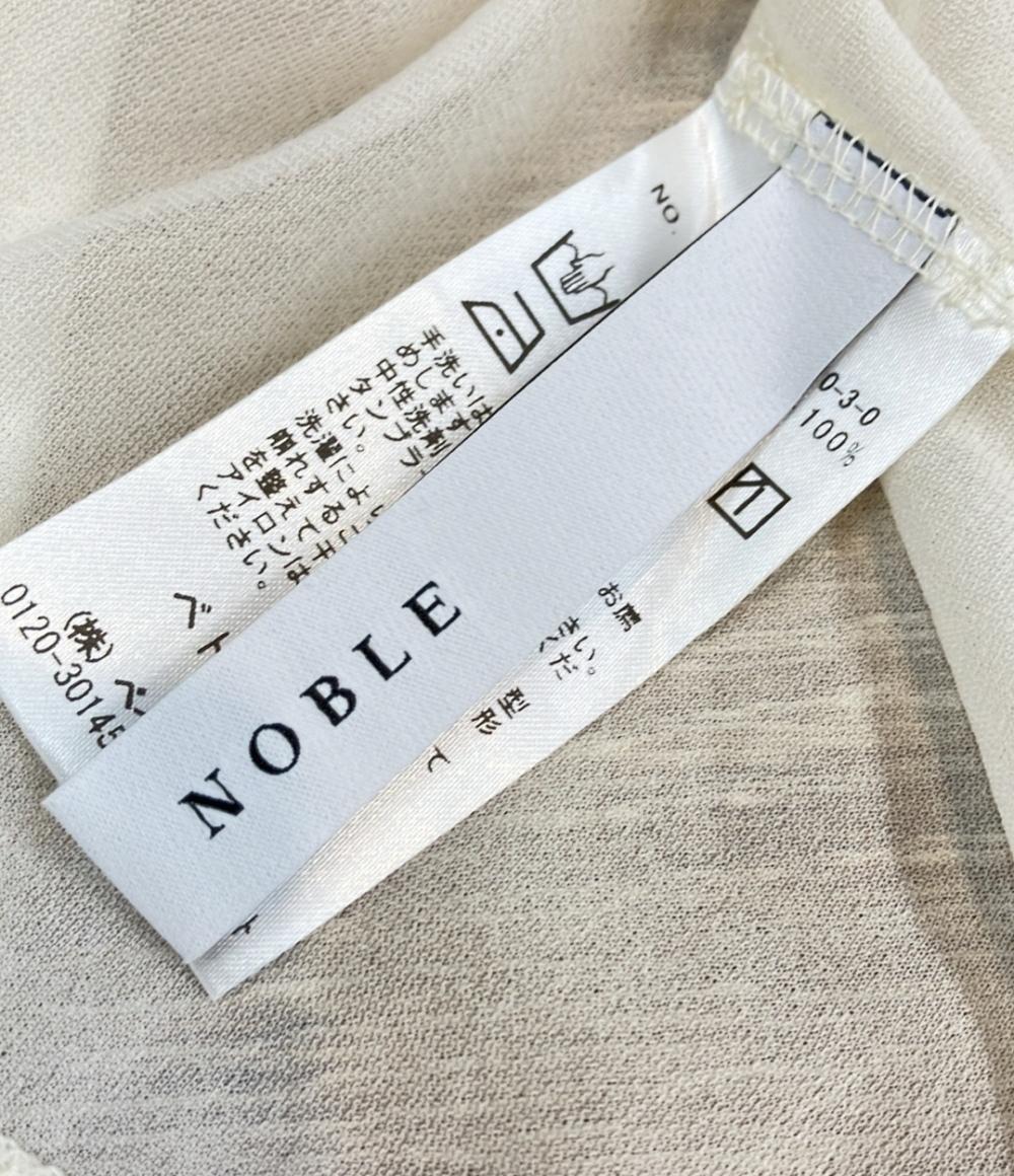 ノーブル 長袖シアーカットソー モックネック レディース NOBLE