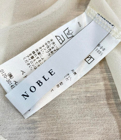 ノーブル 長袖シアーカットソー モックネック レディース NOBLE