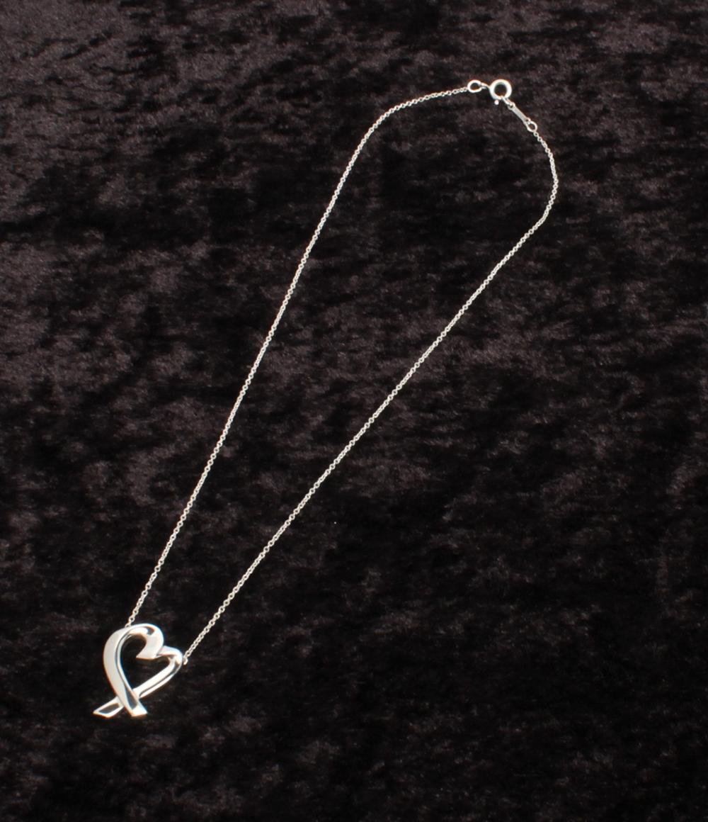 美品 ティファニー ネックレス SV925 ラビングハート パロマピカソ レディース TIFFANY&Co.