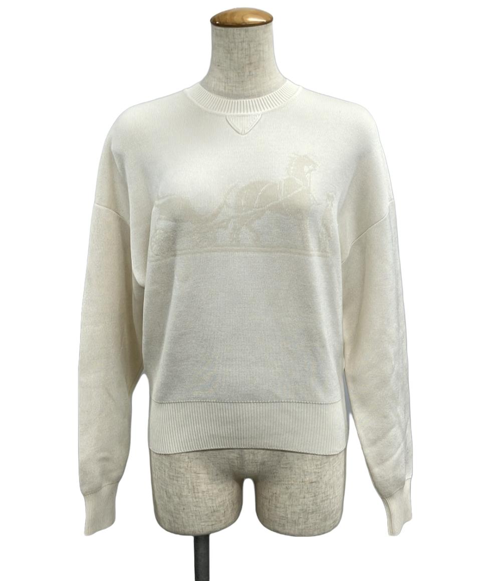 美品 エルメス 長袖ニット ホース レディース SIZE 34 (S) HERMES