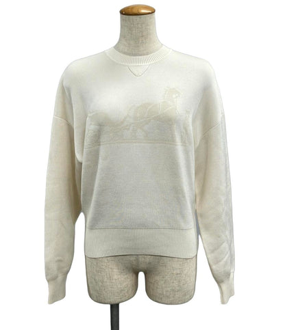 美品 エルメス 長袖ニット ホース レディース SIZE 34 (S) HERMES