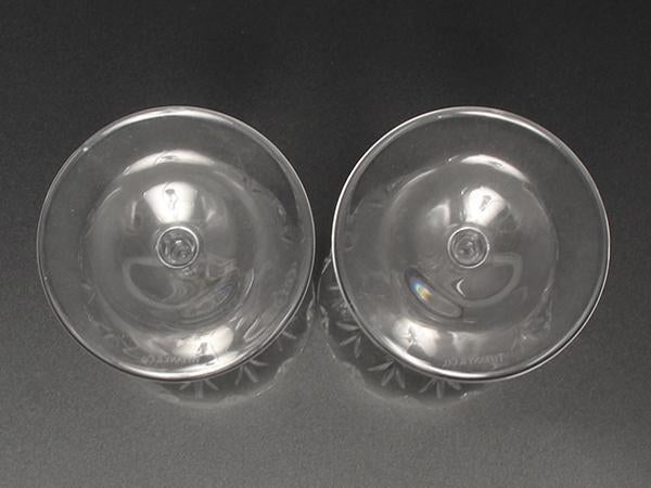 ティファニー ワイングラス 2点セット ペア フローレット TIFFANY&Co.