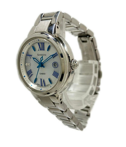 CASIO 腕時計 SHEEN シーン ソーラー シルバー SHE-4516 レディース カシオ