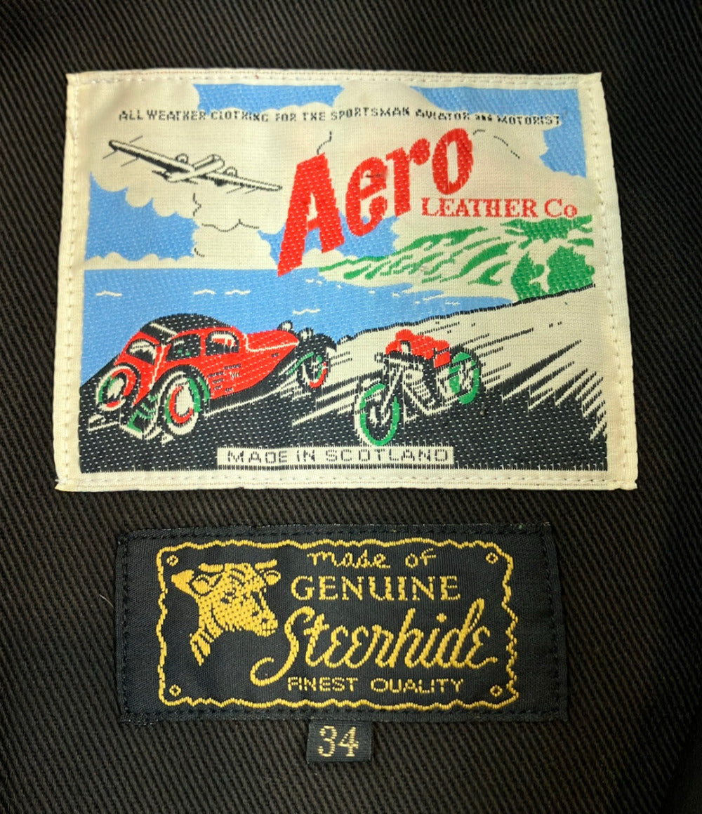 AERO LEATHER ライダースジャケット メンズ SIZE 34 (S) エアロレザー