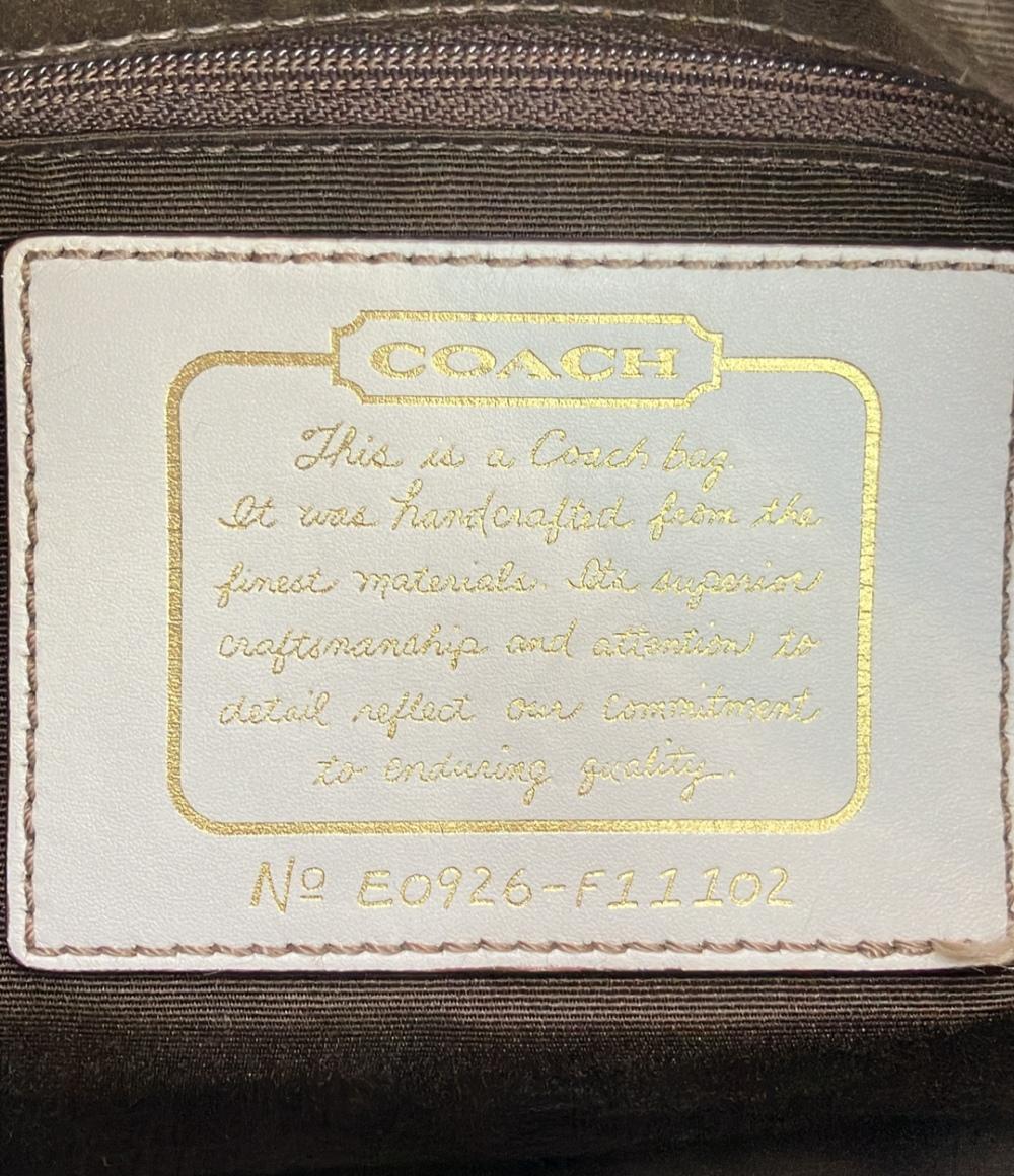 COACH トートバッグ ハンドバッグ ミニボストンバッグ キャンバス シグネチャー F11102 レディース コーチ