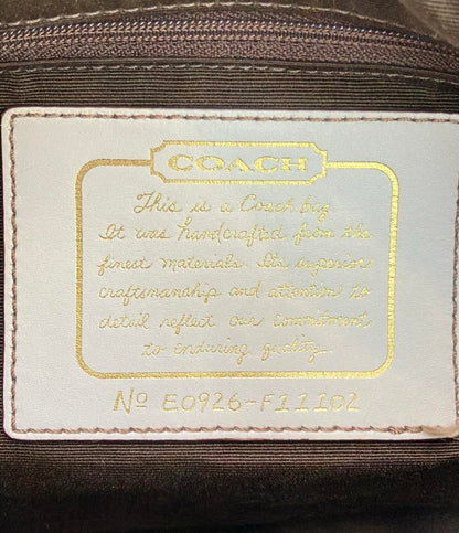 COACH トートバッグ ハンドバッグ ミニボストンバッグ キャンバス シグネチャー F11102 レディース コーチ