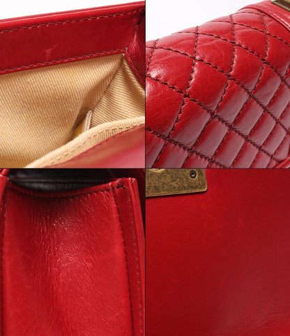 CHANEL チェーンショルダーバッグ ゴールド金具 マトラッセ レディース シャネル ボーイシャネル