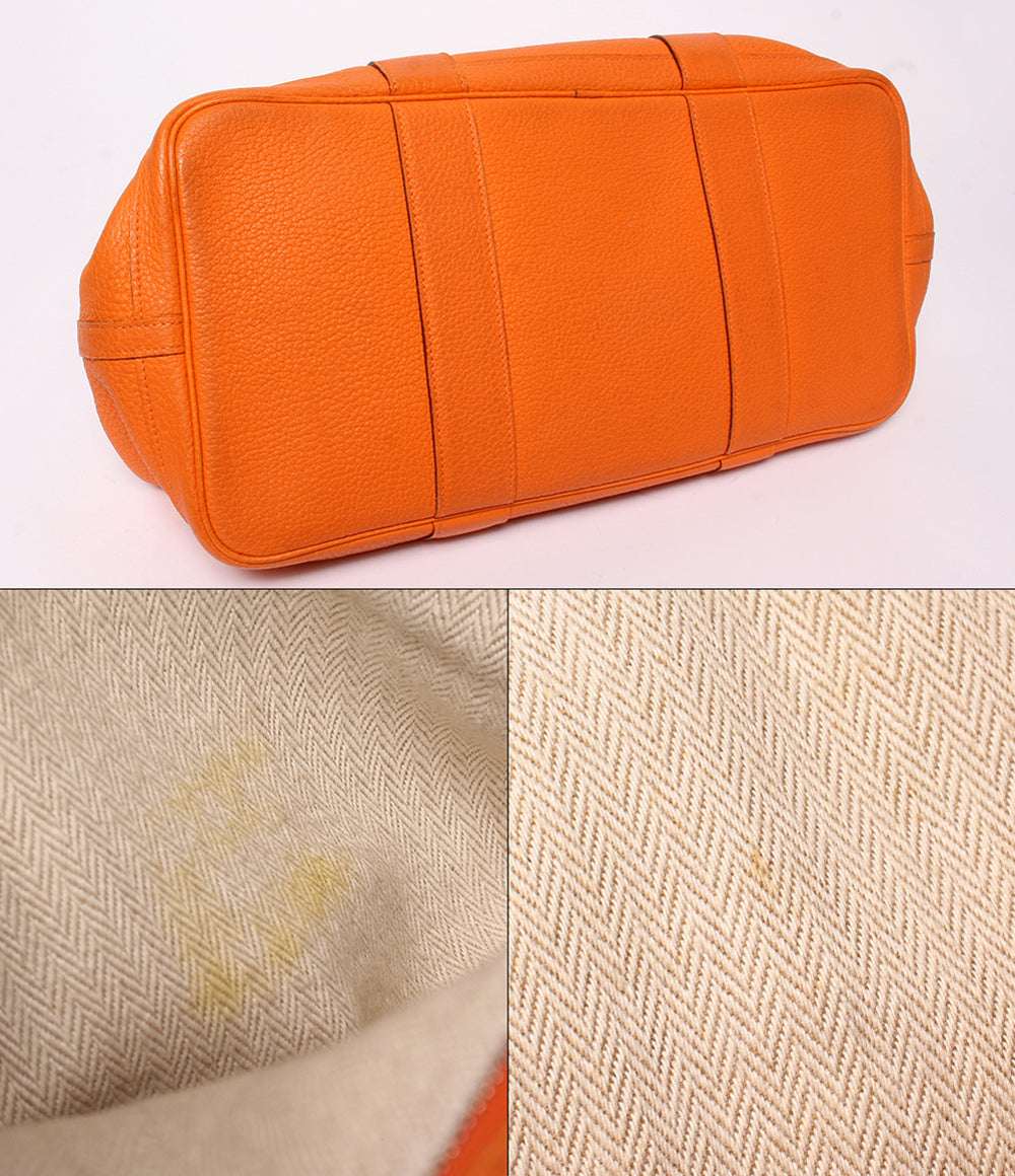 HERMES トートバッグ シルバー金具 ▢P刻印 ガーデンパーティー MM レディース エルメス