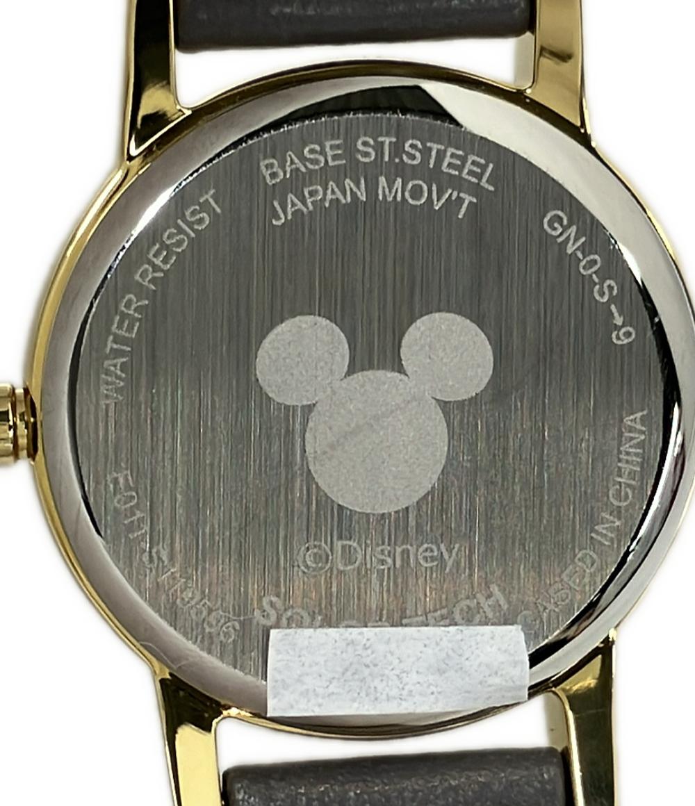 美品 REGUNO 腕時計 ミッキーマウス ソーラー E011-S119596 レディース レグノ