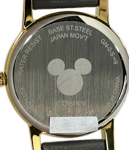 美品 REGUNO 腕時計 ミッキーマウス ソーラー E011-S119596 レディース レグノ