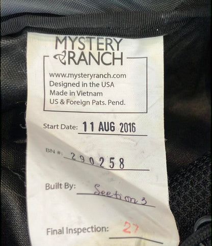 MYSTERY RANCH リュック デイパック メンズ レディース ミステリーランチ