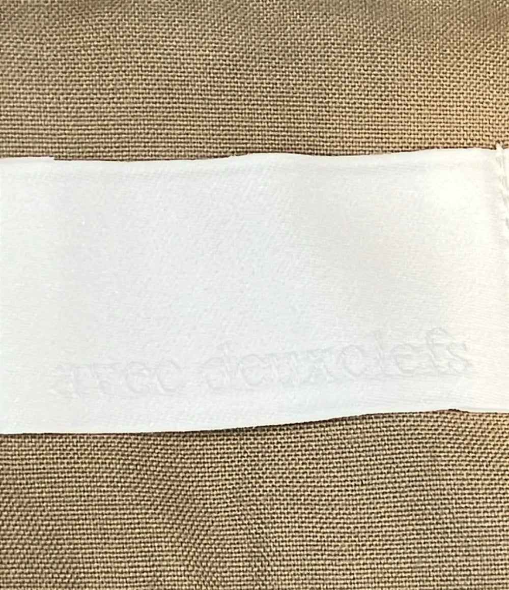 avec deuxclefs パンツ サロペット風 ワイド タック KK24SS-06 レディース SIZE L アヴェクデュクレ