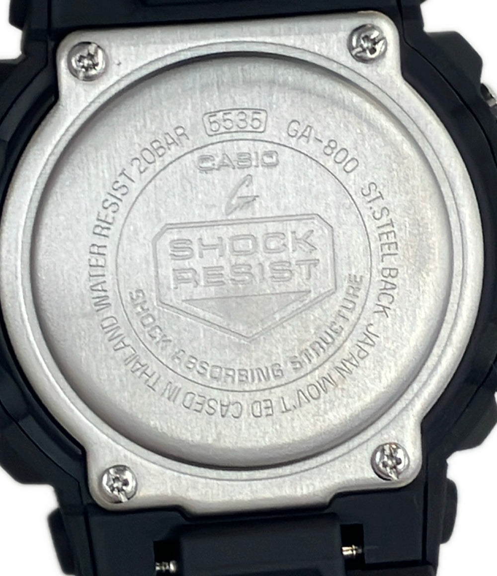 美品 CASIO 腕時計 G-SHOCK クオーツ ブラック GA-800 メンズ カシオ