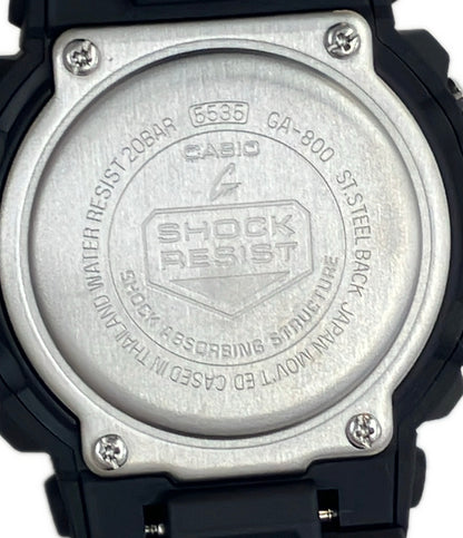 美品 CASIO 腕時計 G-SHOCK クオーツ ブラック GA-800 メンズ カシオ