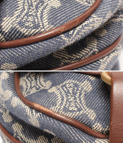 CELINE ショルダーバッグ 斜め掛け デニム マカダム レディース セリーヌ