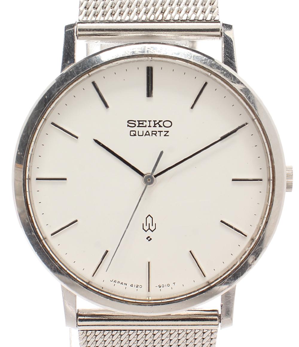 SEIKO 腕時計 クオーツ ホワイト 4120-9010 メンズ セイコー – Rehello