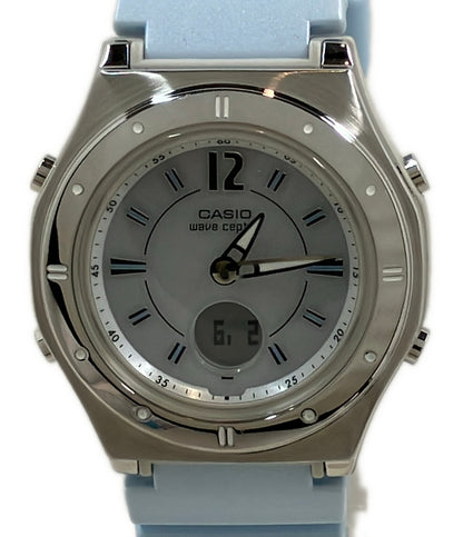 美品 CASIO 腕時計 ウェーブセプター ソーラー LWA-M142 レディース カシオ
