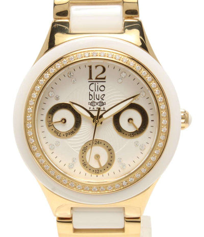 Clio blue 腕時計 クオーツ ホワイト レディース クリオブルー