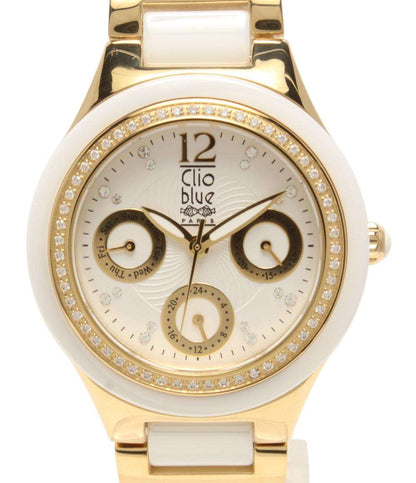 Clio blue 腕時計 クオーツ ホワイト レディース クリオブルー