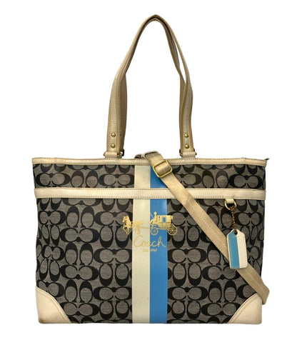 COACH 2way トートバッグ ショルダーバッグ 斜め掛け シグネチャー 13191 レディース コーチ