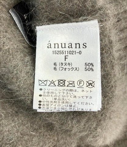 訳あり anuans 長袖ニット Vネック プルオーバー レディース SIZE F (M) アニュアンス