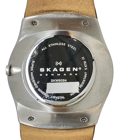 SKAGEN 腕時計 クオーツ アイボリー SKW6084 メンズ スカーゲン