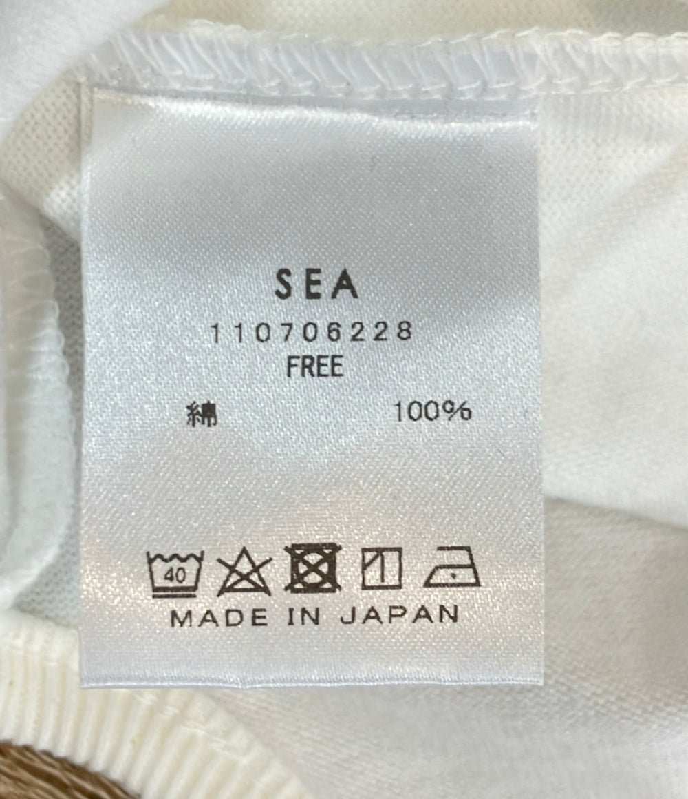 SEA 長袖Tシャツ スウェット ヘビーコットン クルーネック プルオーバー 110706228 レディース SIZE FREE (M) シー