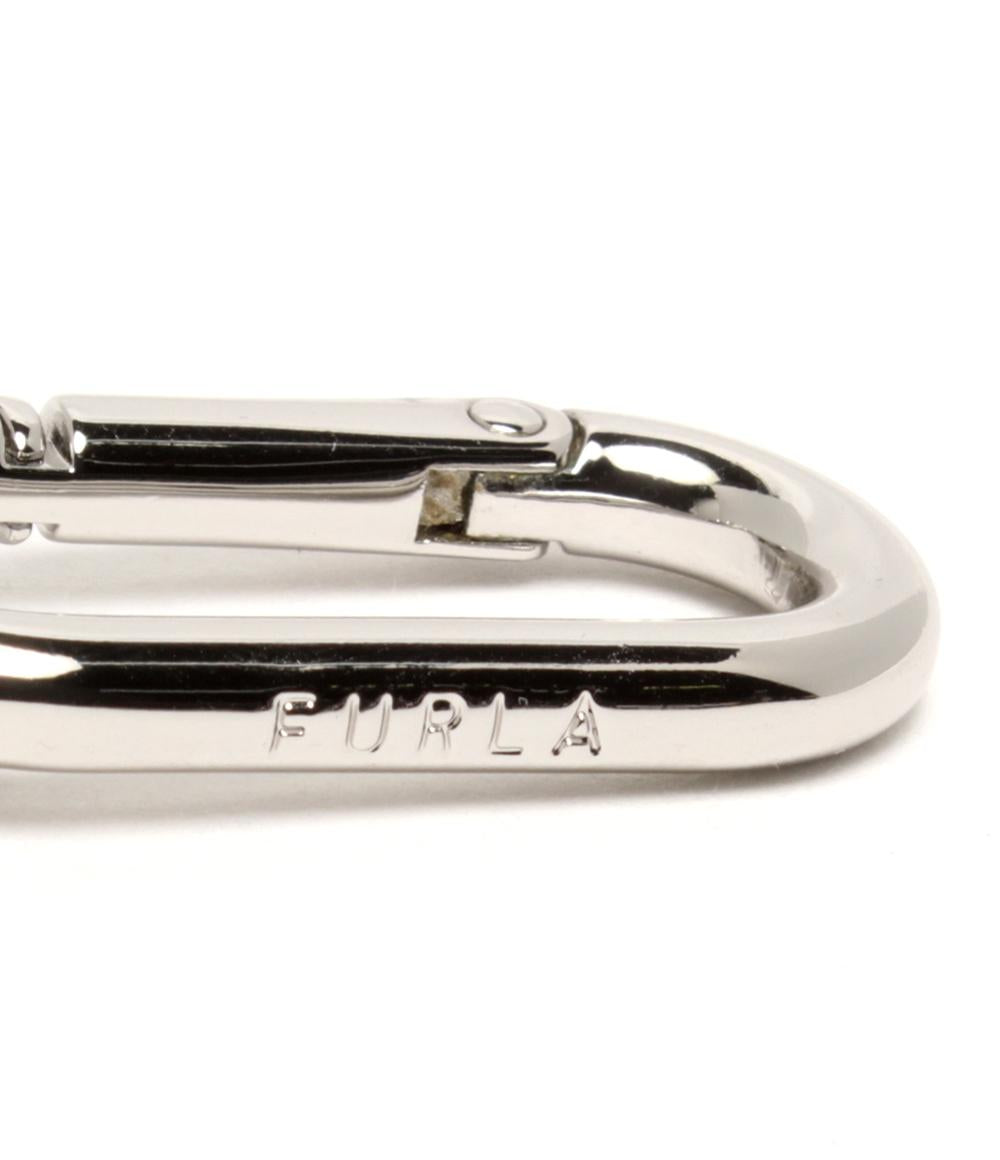 美品 Furla キーリング キーホルダー バッグチャーム メタル レディース フルラ