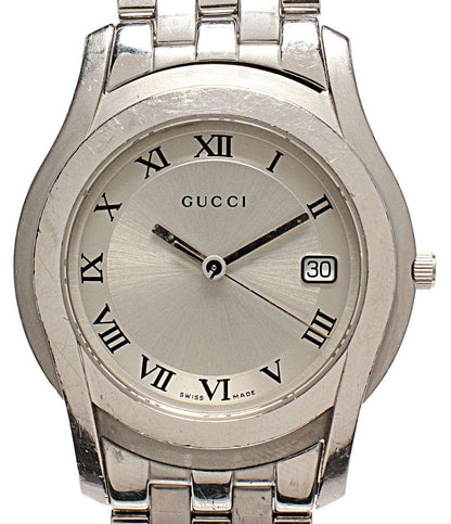 GUCCI 腕時計 クオーツ シルバー 5500M メンズ グッチ