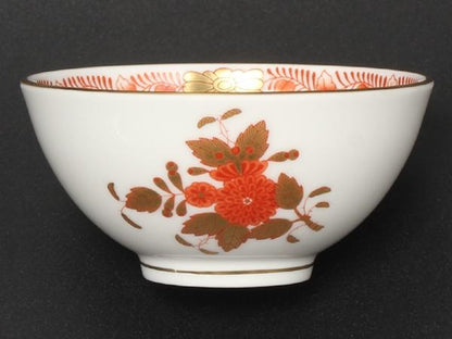 美品 ヘレンド カップ ぐい吞み アポニーオレンジ HEREND