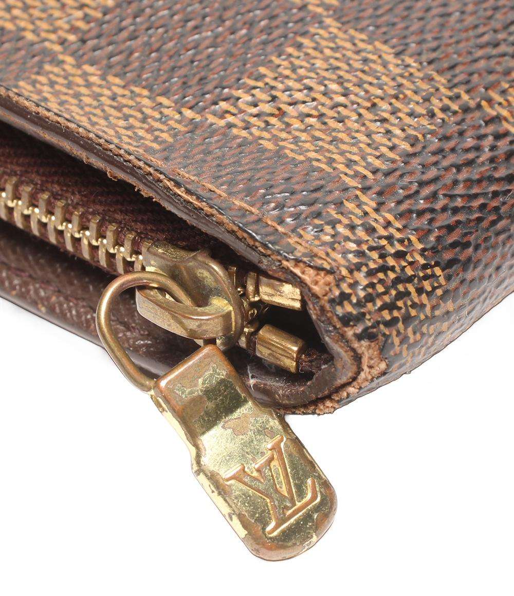 LOUIS VUITTON ラウンドファスナー長財布 ポルトモネジップ ダミエ