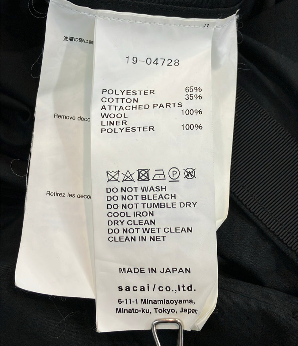 Sacai ドッキング ビスチェ シャツワンピース 19-04728 レディース SIZE 1 サカイ