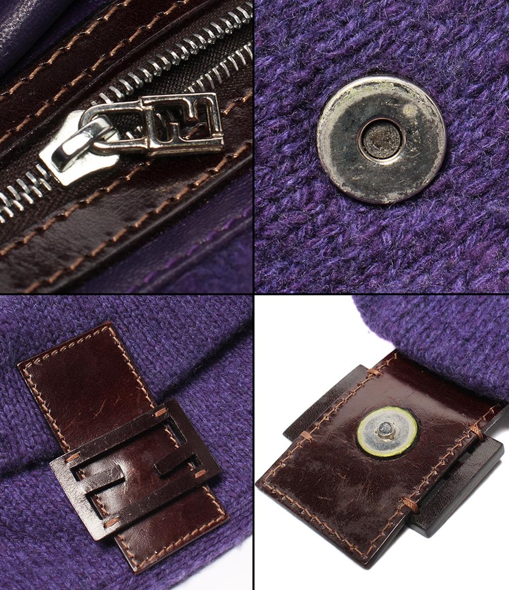 FENDI ショルダーバッグ ハンドバッグ 肩掛け ウールニット マンマ