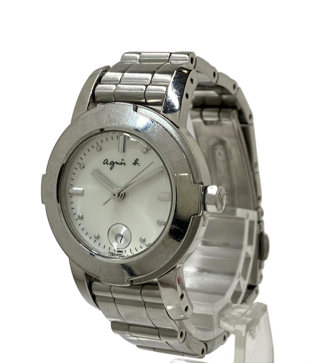 アニエスベー 腕時計 クオーツ シルバー 7N82-0BX0 レディース agnes b.