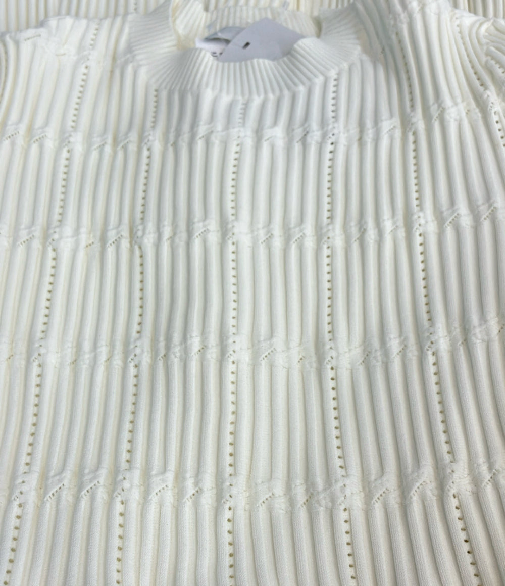美品 CELFORD 半袖ワンピース ディフォメーションニット CWNO261090 レディース SIZE 38 (M) セルフォード
