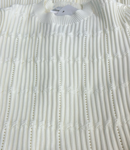 美品 CELFORD 半袖ワンピース ディフォメーションニット CWNO261090 レディース SIZE 38 (M) セルフォード