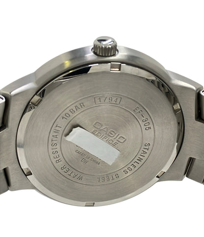 CASIO 腕時計 エディフィス EDFICE クオーツ ブラック EF-305 メンズ カシオ