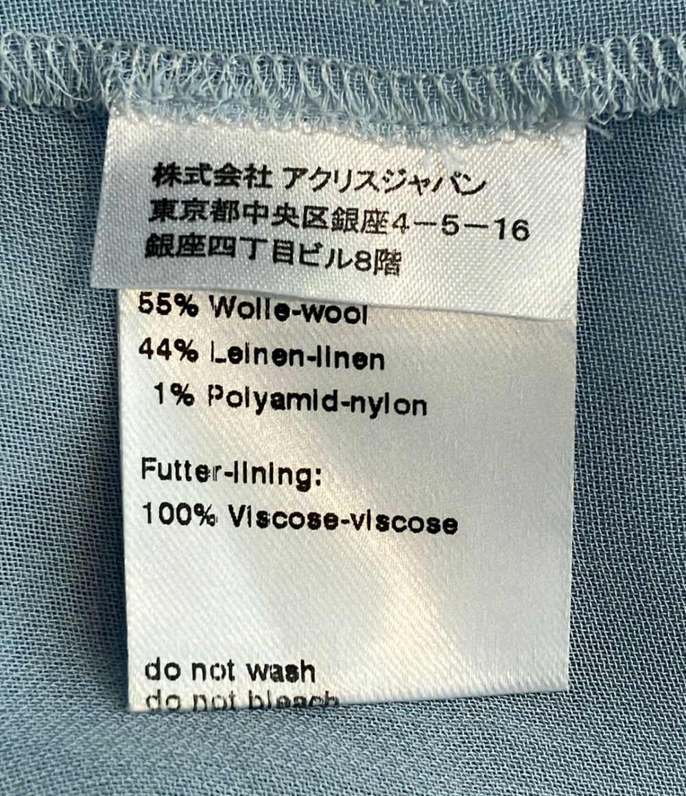 AKRIS ノースリーブウールリネンワンピース レディース SIZE 36 アクリス