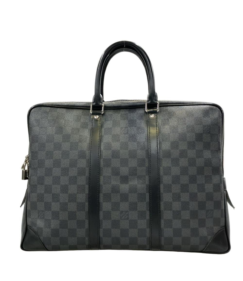LOUIS VUITTON ブリーフケース ビジネスバッグ ポルトドキュマン ヴォワヤージュ ダミエ グラフィット N41125 メンズ ルイ・ヴィトン