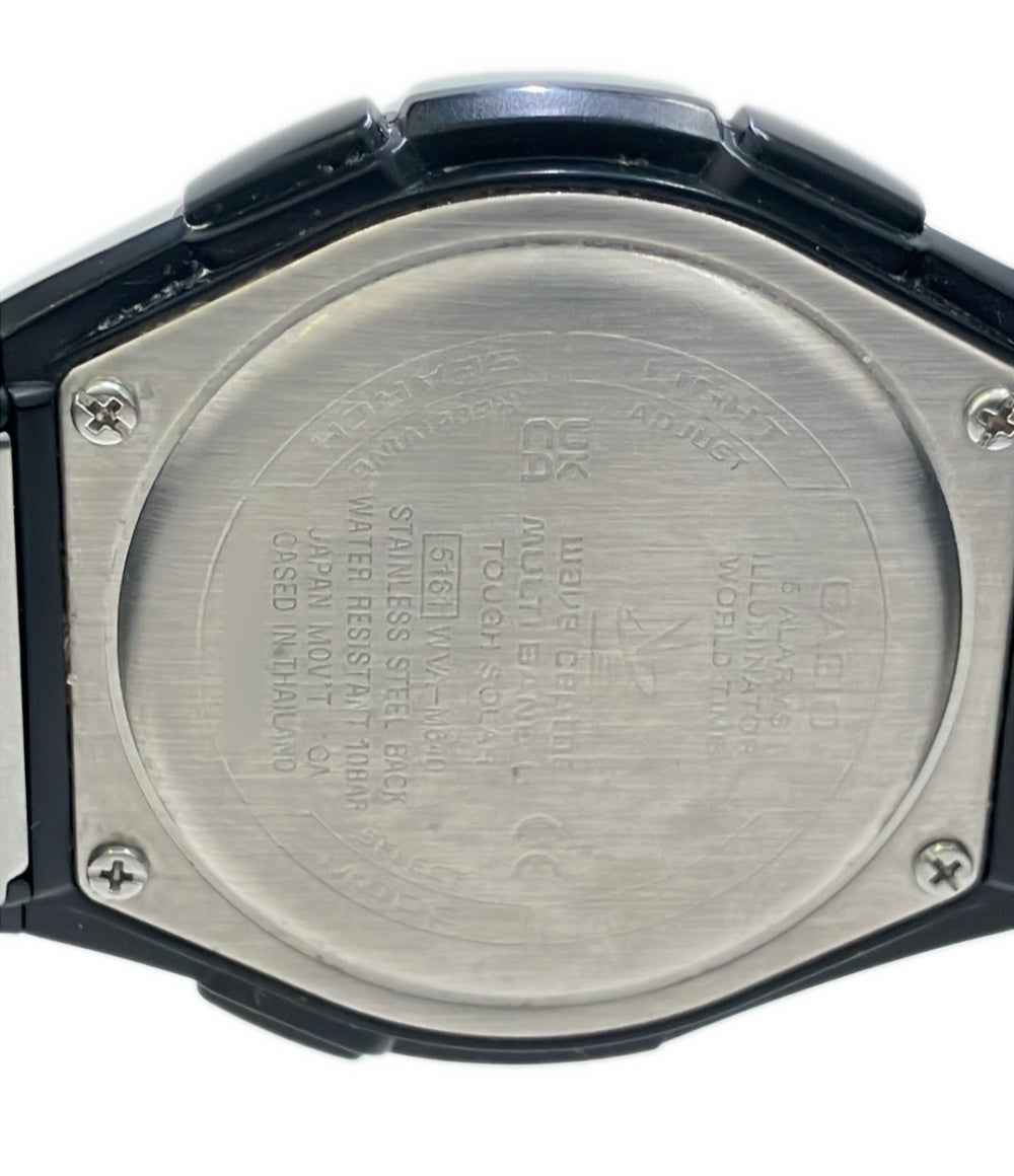 CASIO 腕時計 ソーラー ブラック WVA-M610 メンズ カシオ