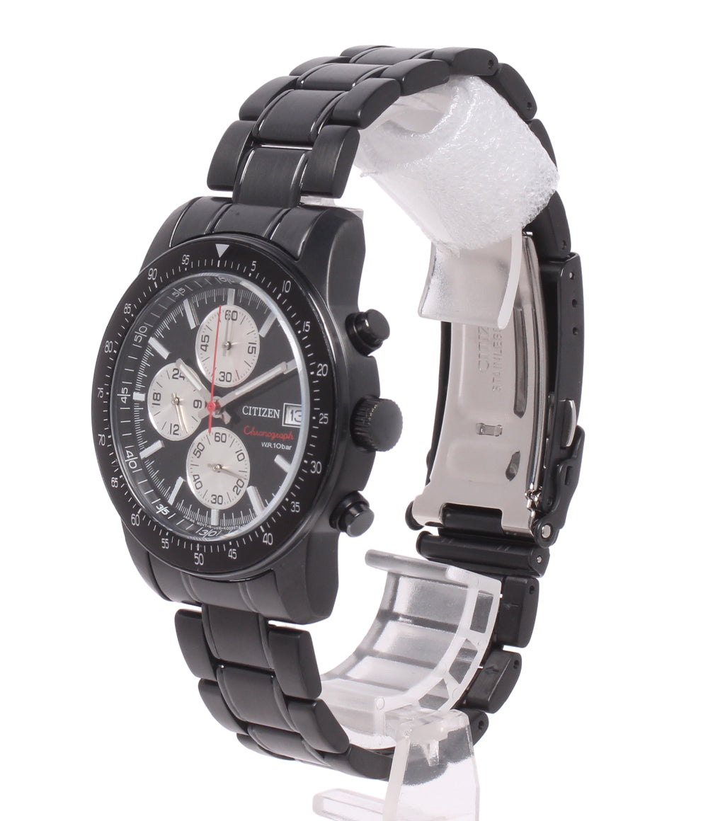 CITIZEN 腕時計 クオーツ ブラック 0610-K006783 メンズ シチズン