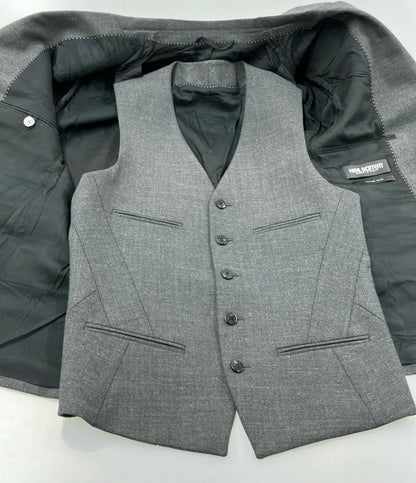 ニールバレット ウール混セットアップスーツ ベスト一体型ジャケット ショルダーパッド メンズ SIZE 44 (XL) NEIL BARRETT