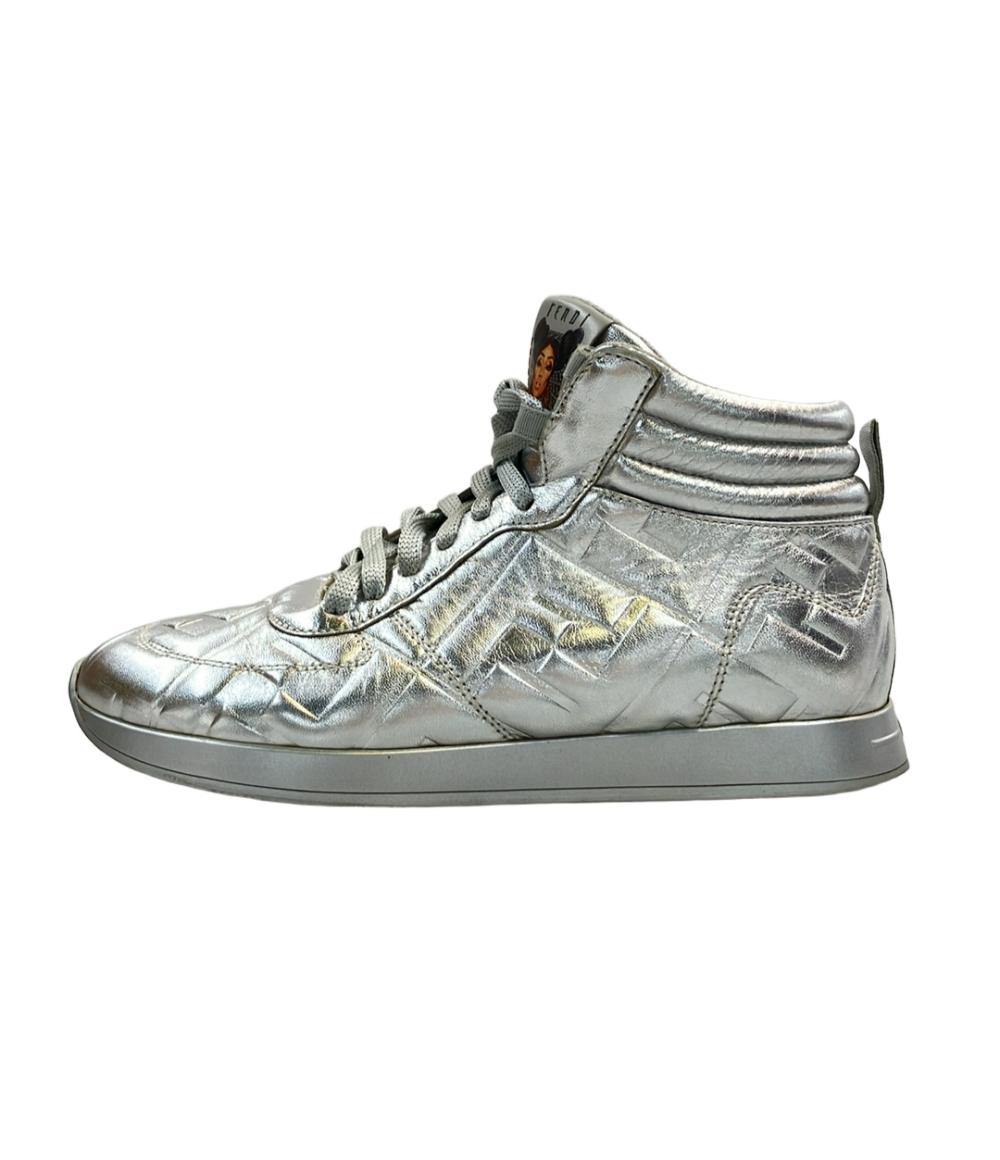 フェンディ ハイカットスニーカー × ニッキーミナージュ ズッカ柄